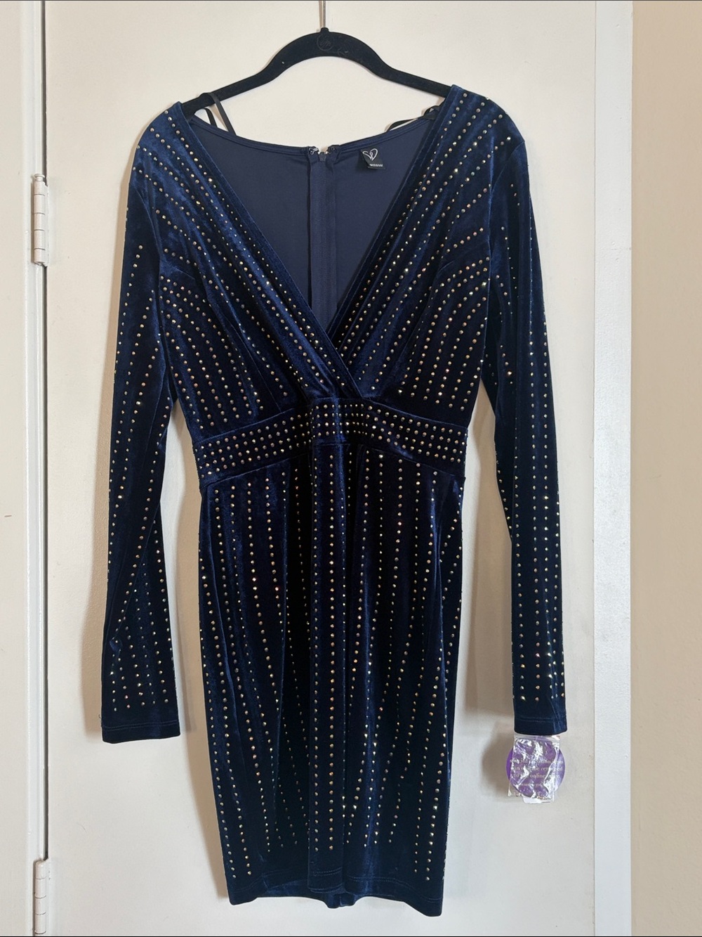 Windsor Navy Sequin Dress